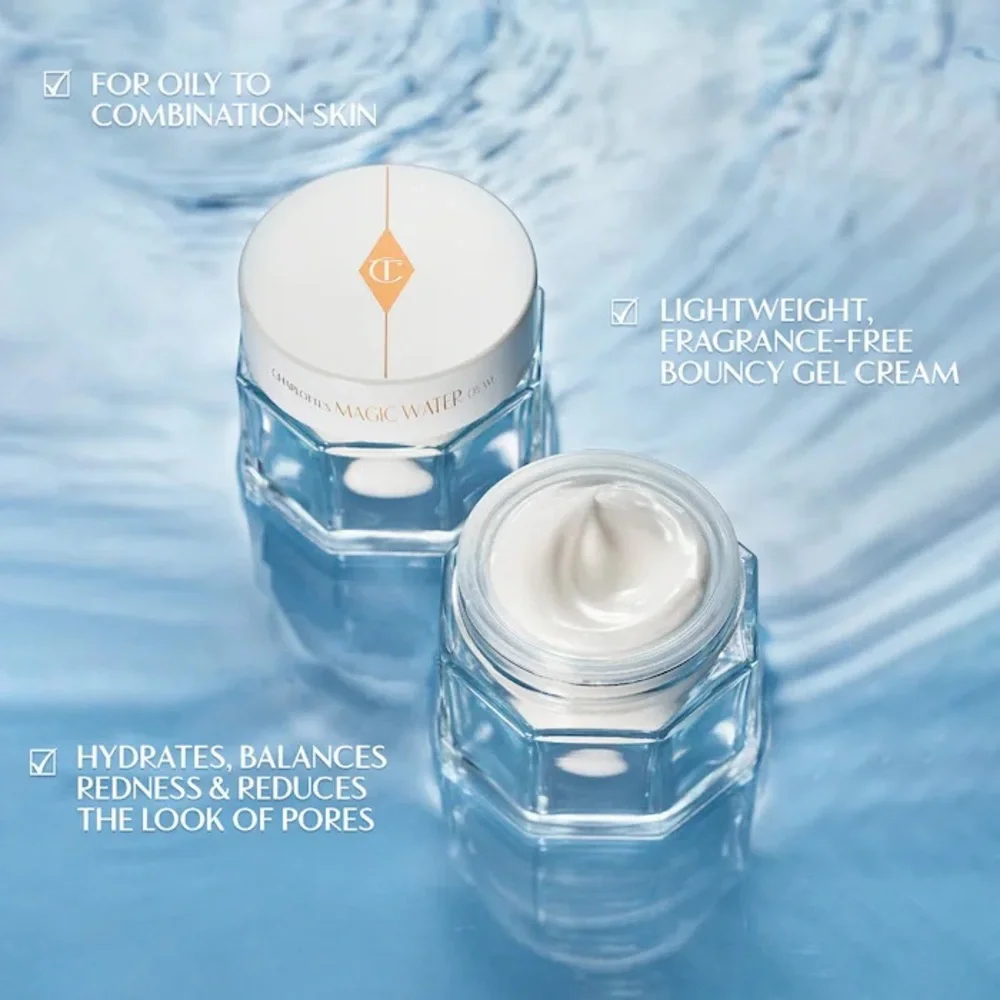 Oily skin heaven !CHARLOTTE'S MAGIC WATER CREAM 42ml MOISTURISER(50ml fr 100!$)
